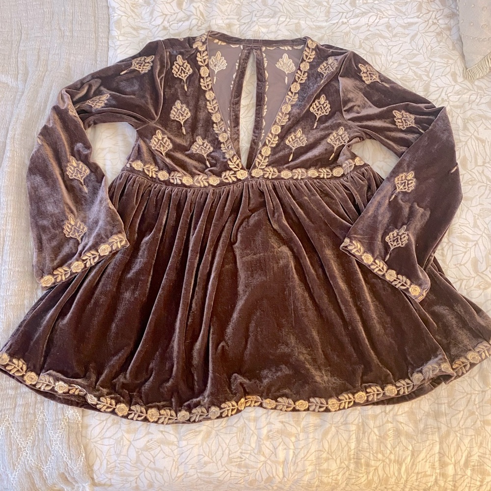 Boho Velvet Top